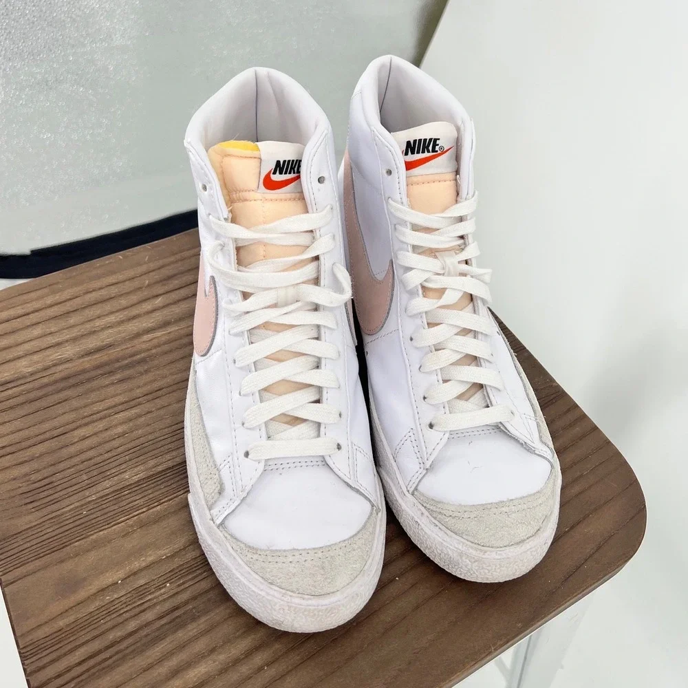 Nike Blazer Mid 77 Vintage White Oxford Pink CZ1055-118 Womens 8 High Top